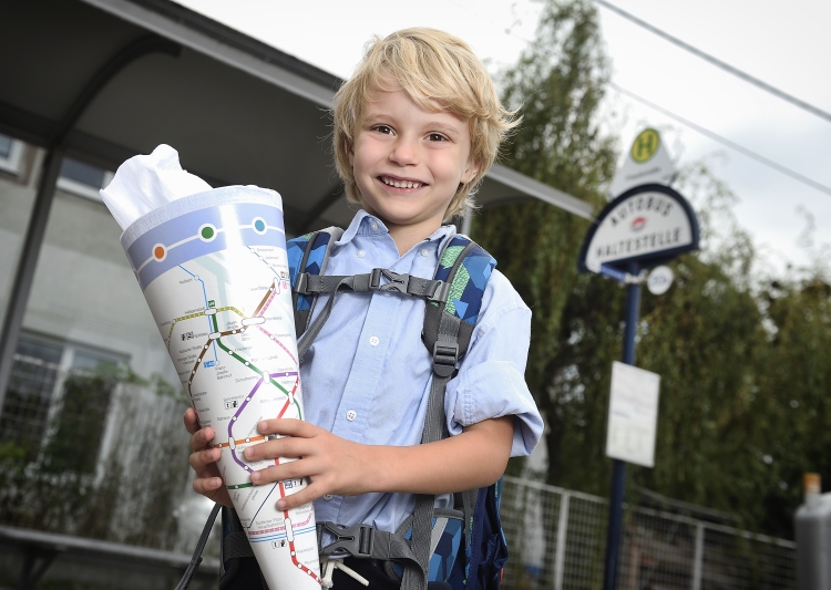 Zum Schulbeginn ist die Schultüte der Wiener Linien das Richtige für Taferlklassler!