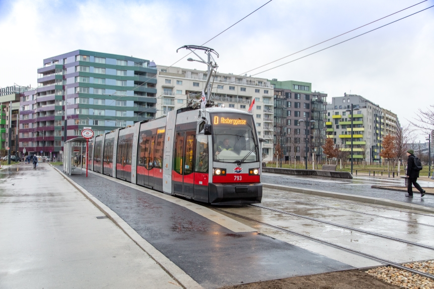 Linie D neue Strecke zur Absberggasse