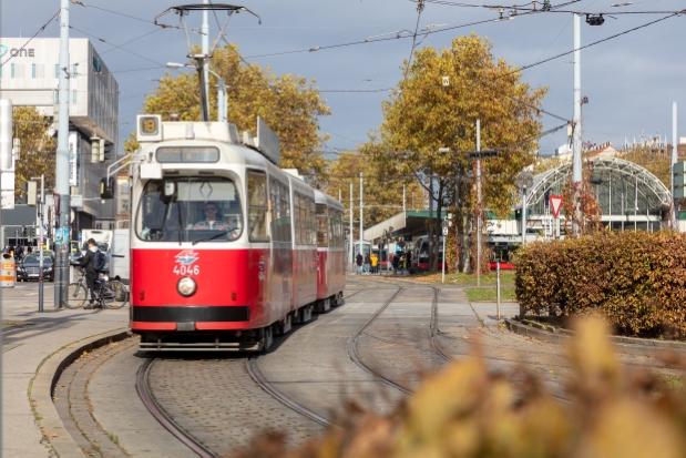 Linie 18  Westbahnhof Fahrtrichtung Schlachthausgasse