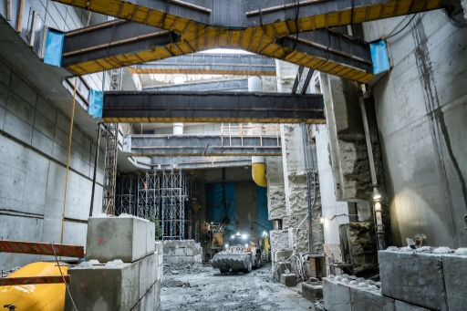 Fortschritt Tunnelarbeiten U2xS Matzleinsdorfer Platz