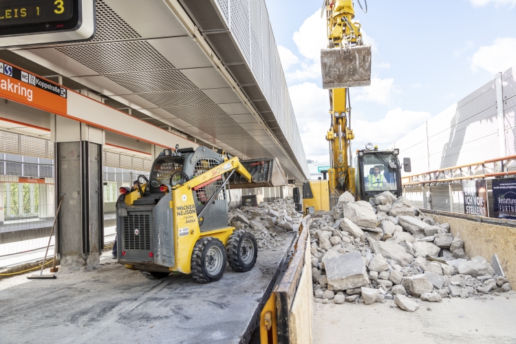 Bauarbeiten U3 Haltestelle Ottakring