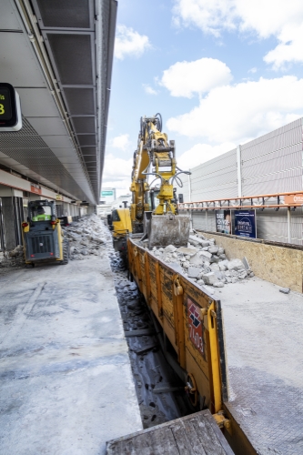 Bauarbeiten U3 Haltestelle Ottakring