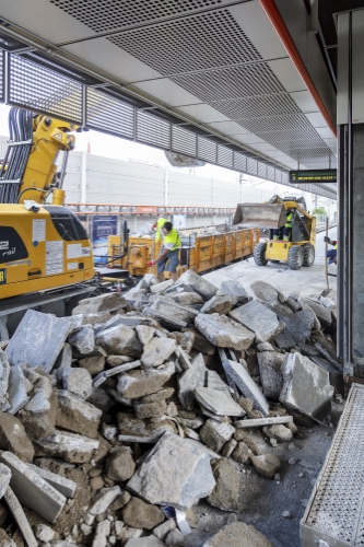 Bauarbeiten U3 Haltestelle Ottakring