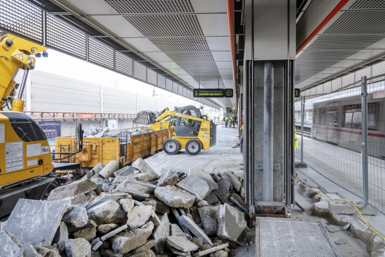 Bauarbeiten U3 Haltestelle Ottakring