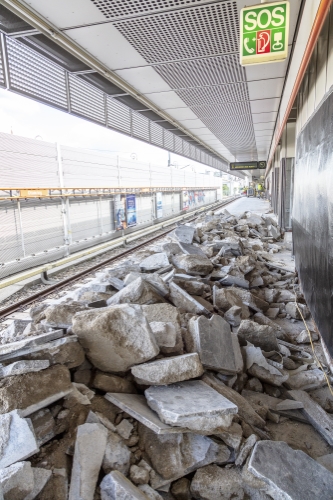 Bauarbeiten U3 Haltestelle Ottakring