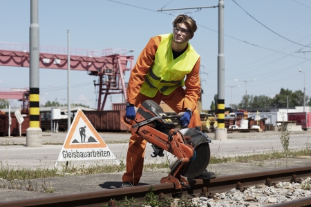 Lehrberuf Gleisbautechnik der Wiener Stadtwerke, Wien 12.08.2020 Foto: Michèle Pauty