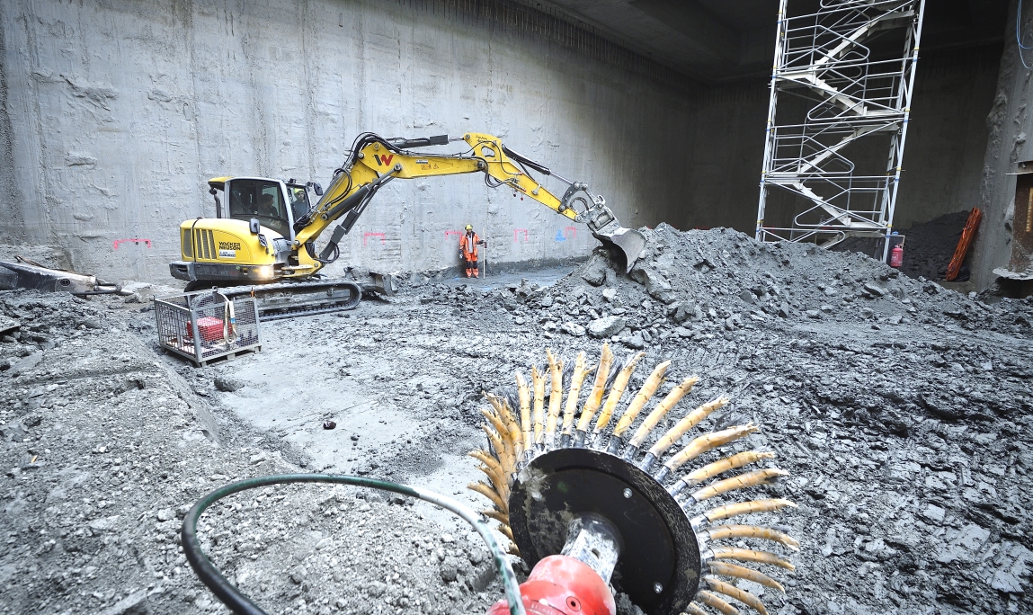 U2 Baustelle Matzleinsdorfer Platz