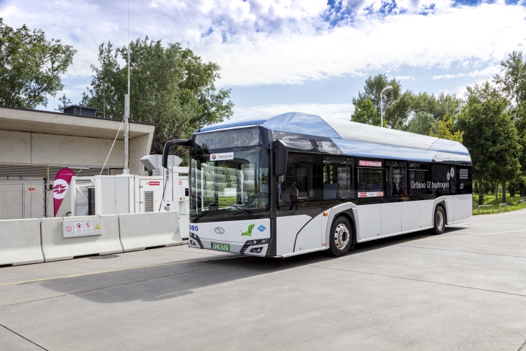 Wasserstoffbus Testbus Präsentation Leopoldau