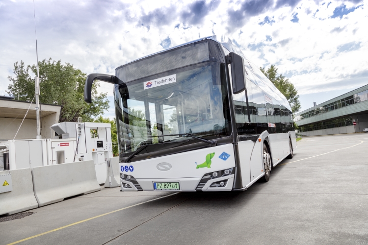 Wasserstoffbus Testbus Präsentation Leopoldau