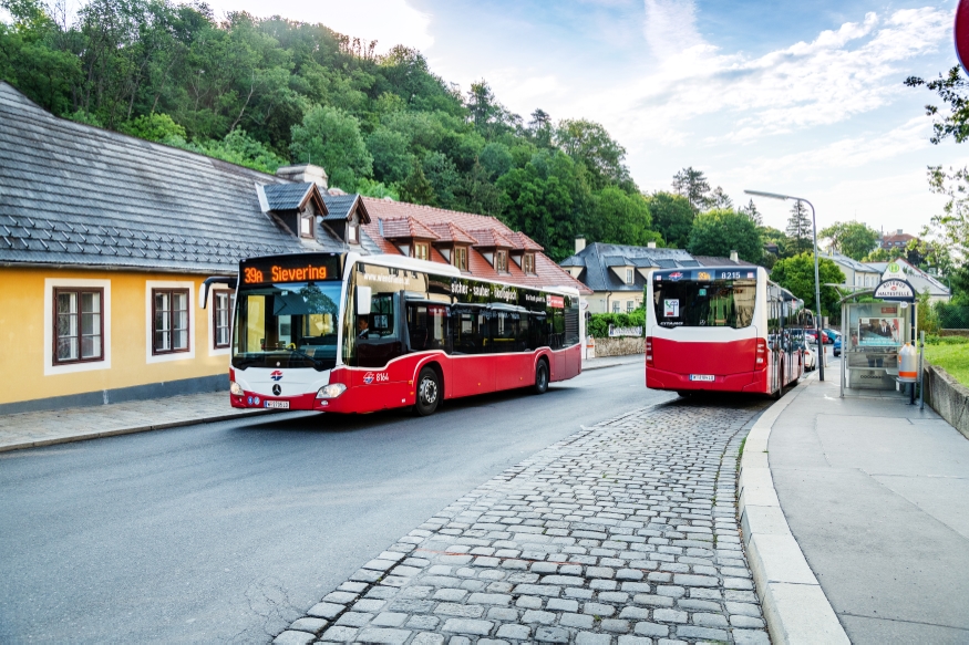 Bus der Linie 39A in Sievering