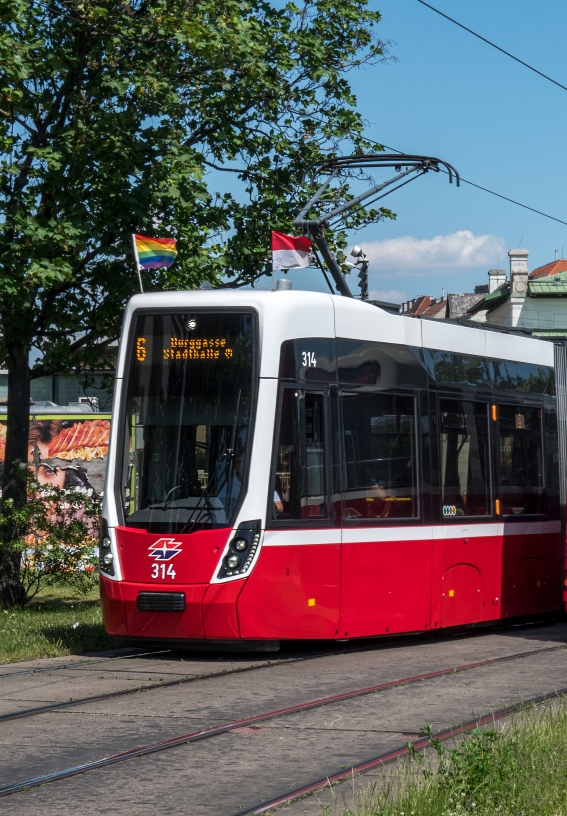 Linie 6 Fahrtrichtung Burggasse-Stadthalle