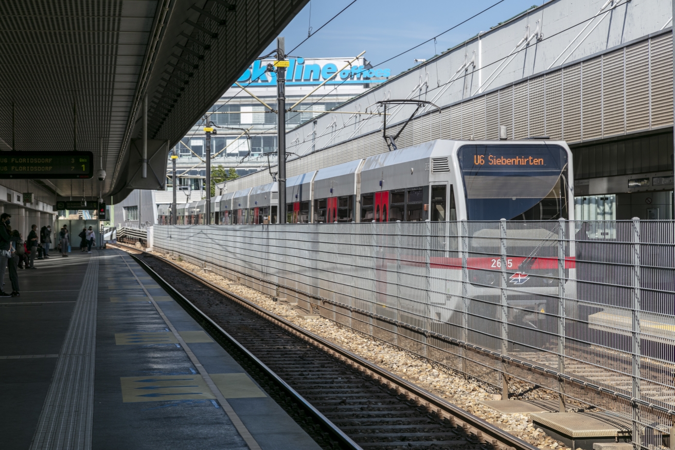 Die Linie U6 in der Station Spittelau