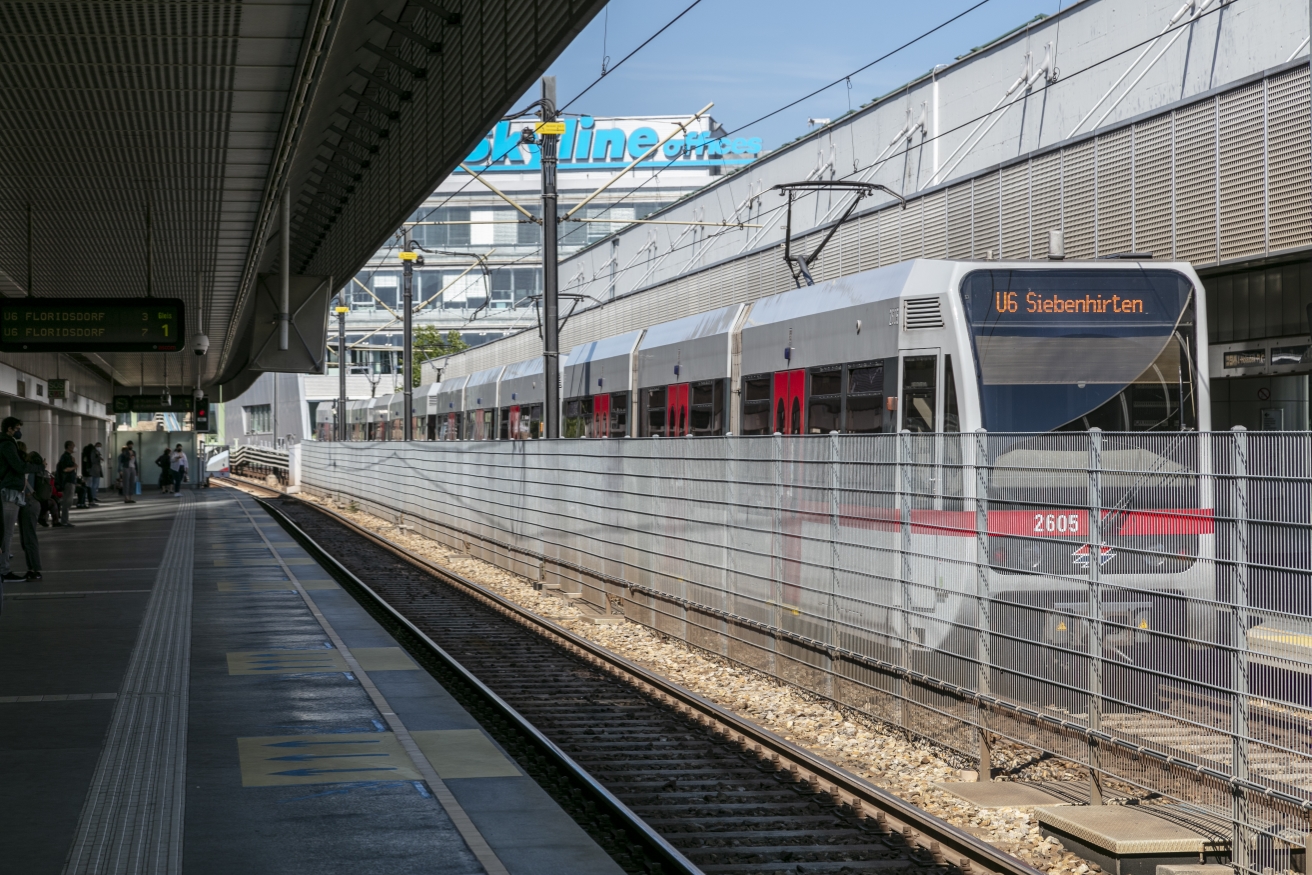 Die Linie U6 in der Station Spittelau