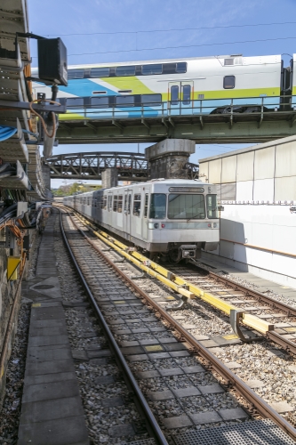 Silberfpeil in der U4-Station Unter St. Veit