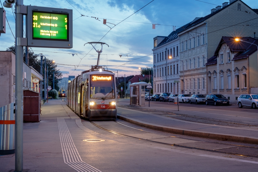 Endstelle Stammersdorf der Linien 30 und 31