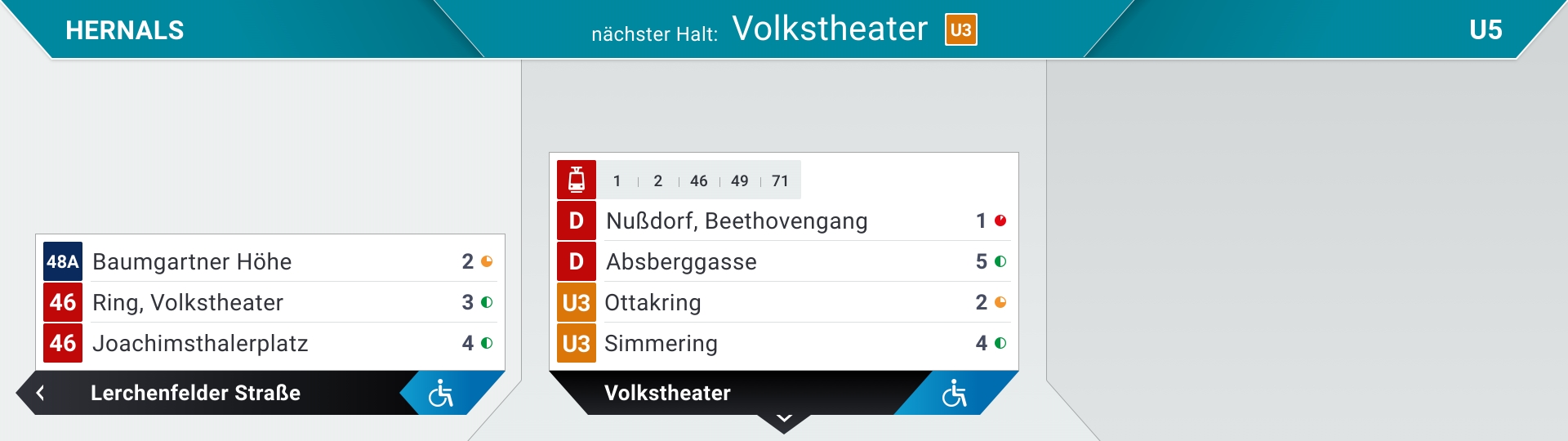 Ansicht der neuen Fahrgastinfo Plus im X-Wagen