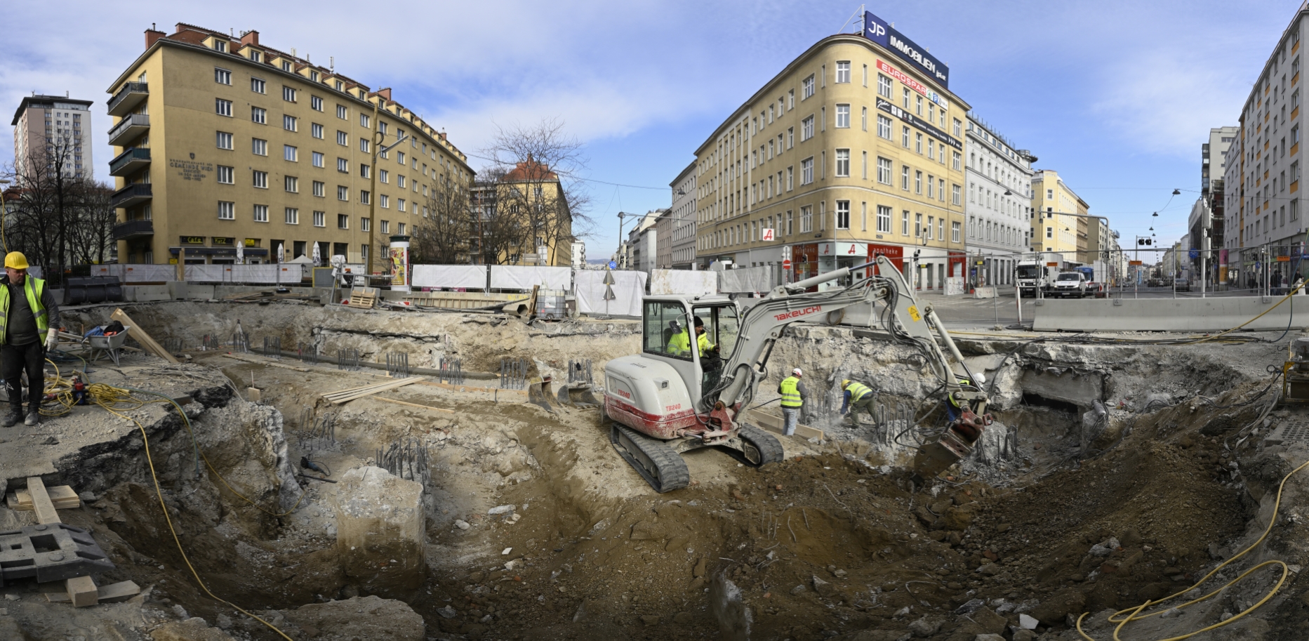 U2 Baustelle Matzleinsdorfer Platz