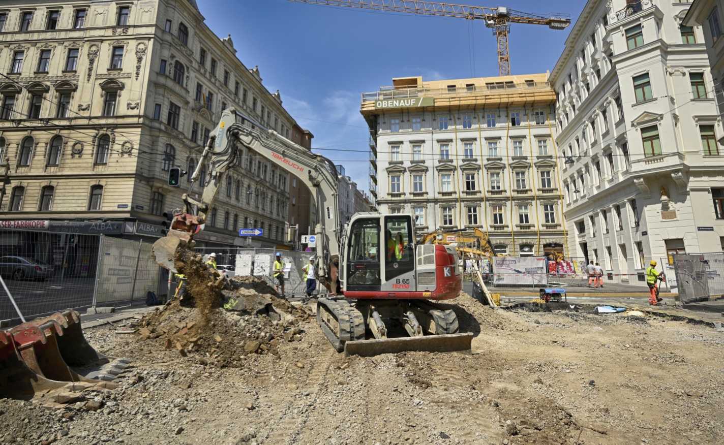 Bauarbeiten U2, Augustinplatz