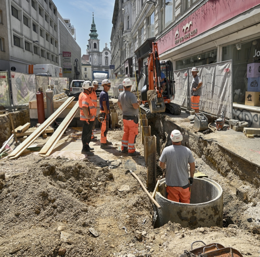 Bauarbeiten U2, Kirchengasse