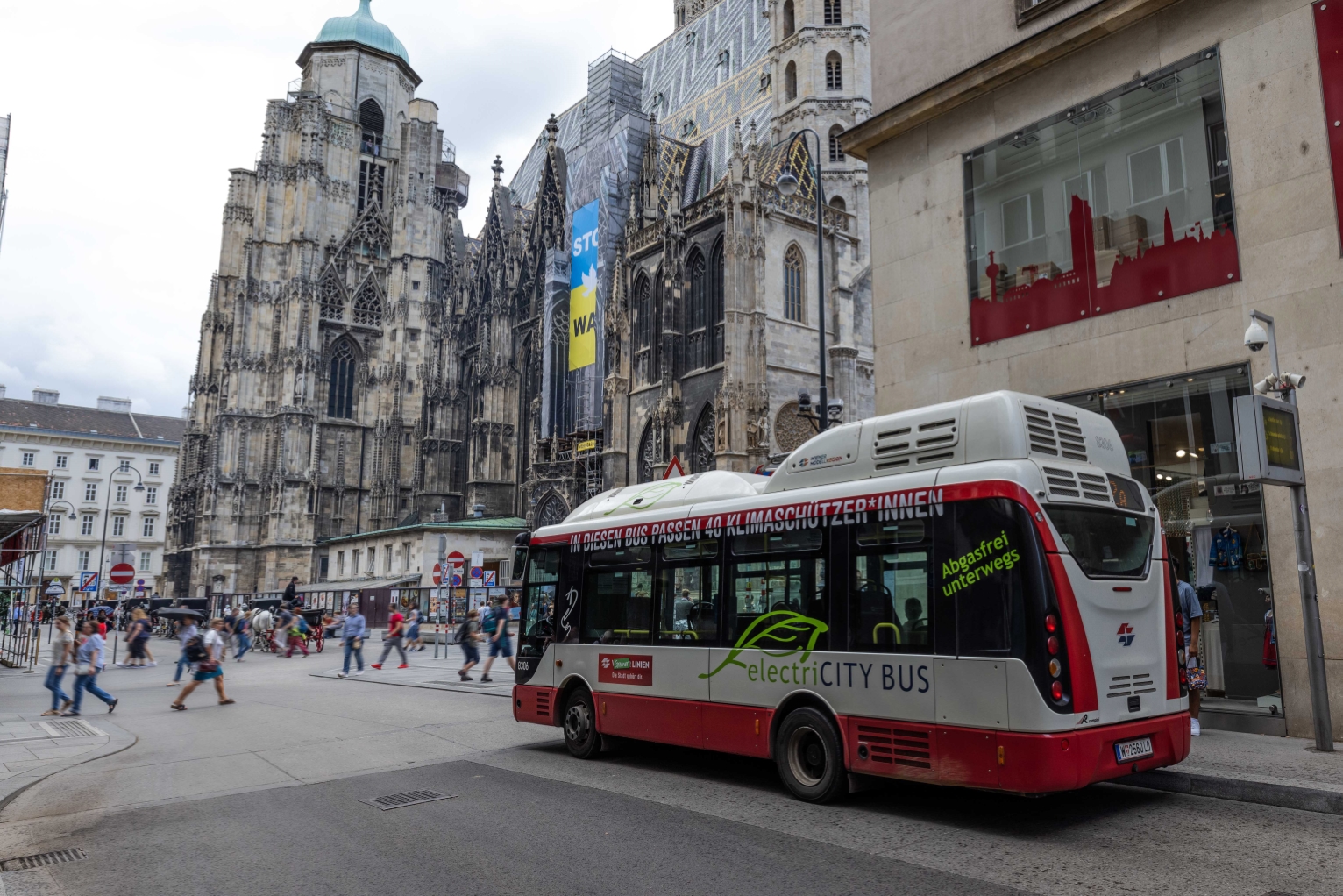 Auf den Innenstadt-Linien 2A und 3A sind ausschließlich E-Busse unterwegs.