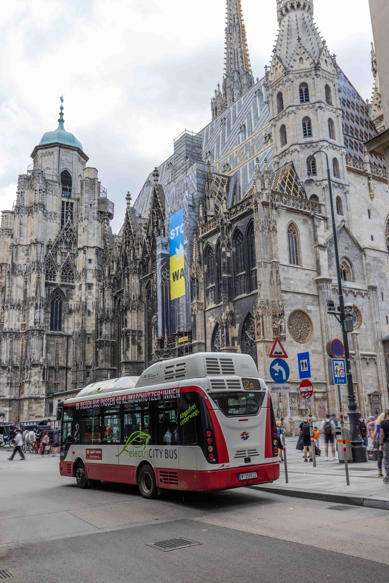 Auf den Innenstadt-Linien 2A und 3A sind ausschließlich E-Busse unterwegs.