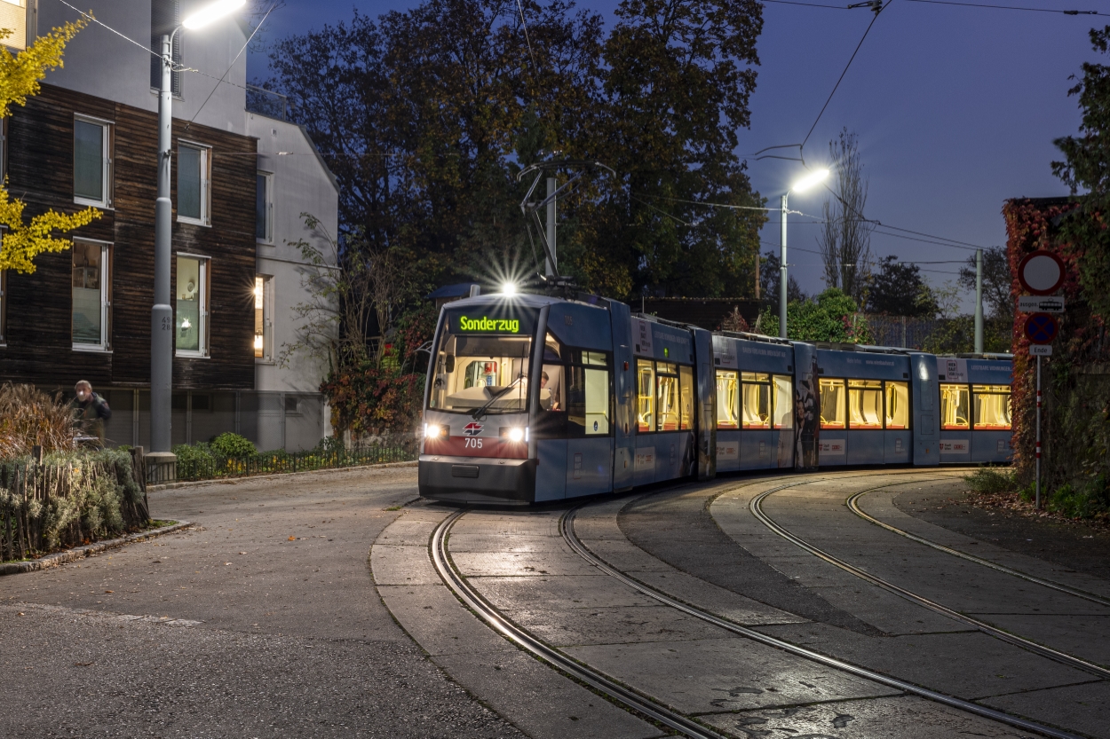 Die Linie 49 in der End und Anfangsstelle Hütteldorf