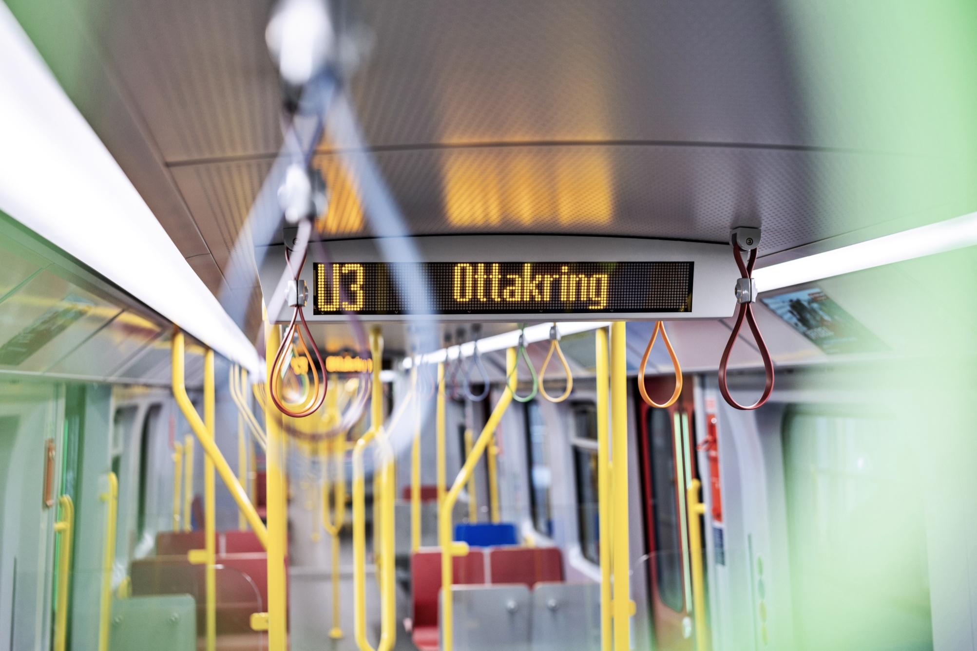 X-Wagen, neue U-Bahn Innenansicht